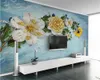 Beibehang papel de Parede Luxury Sfondo Villa Soggiorno wallpaper 3d fiori gioielli Rose Photo Mural