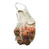 الوردي قابلة لإعادة الاستخدام بقالة إنتاج أكياس القطن شبكة البيئة السوق سلسلة صافي التسوق المراهنات حقيبة مطبخ الفواكه الخضروات الشنق حقيبة حقيبة GGE2001