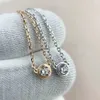 Luxurious quality one diamond bracelet necklace earring for women and girl friend wedding jewelry gift PS2023