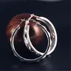 women's Big ear ring Charm ear Hoop Huggie Jewelry gift circle circular Raised rectangular block Earrings