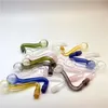 10mm Male joint Tobacco Bowl colorful Pyrex Glass Oil Burner Pipe glass bowls Hookah Shisha Bongs Adapter Thick Pipes Brown Clear blue green yellow pink Smoking Tubes