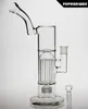 35m Tall Large pillar Hookahs Glass bong 8 pillars Oil Rig Water pipe Matrix Perc mouthpiece from side joint size 18.8mm