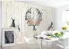 Sfondo fotografico personalizzato 3D sfondi murali sfondi cartoni animati stile europeo-stile minimalista retrò tavola di legno animale cervi sfondo sfondo carta da parati decorazioni per la casa