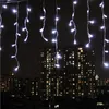 8m-48m Ghirlanda di Natale LED Cortina Ghiacciolo String Light 220V Droop 0.4-0.6m Mall Eaves Garden Stage Luci decorative per esterni 201023