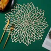 16 Designs Placemat For Dining Table Coasters Leaf Simulation Plant PVC Cup Coffee Table Mats Hollow Out Kitchen Home Decor