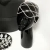 Mode Sexy creux strass maille casque de mariage tête chaîne bijoux pour femmes de luxe cristal bandeau tête chapeau chapeau cheveux accessoires AL9978