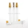 100 sztuk / partia 10ml Parfum Landing Travel Spray Butelka do perfum Przenośne z Atomizador Refillable Aluminium Pompa