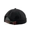 Gerolde manchet schedel retro randloze hoed-vizier zonder zeiler schedel beanie hoed verstelbare casual honkbal cap mannen vrouwen strapback 2020