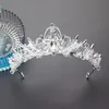 Luxurious Baroque Shiny Crystal Princess Tiara and Crown Elegant Sparkly Rhinestone Bridal Wedding Headband Girls Party Jewelry4466542