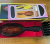 Mason-P BN2 Pocket Bristle and Nylon Hair Brush Soft Cushion Superior-grade Boar Bristles Comb Brushes with Gift Box
