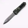 Black Camo A163 Damascus Mönster 8 Modeller Double Action Tactical Automatic Auto Pocket Folding EDC Knifing Hunting Knives Outdoor Tools