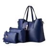 HBP handväska handväska pu läder axelväskor 3 st/set kvinnor kompositpåse av hög kvalitet damer handväskor kvinnliga totes väskor