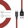 cavi di tipo c Per S20 S8 Unbroken Metal Connector Fabric Nylon Braid Micro Cable Lead charger Cord micro/type