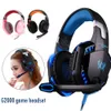 KOTION EACH Gaming Headset Casque Deep Bass Stereo Game Headphone with Microphone LED Light for PS4 Phone Laptop PC Gamer