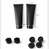 100ml Matte Black Squeeze Bottle 100g Empty Cosmetic Container Body Lotion Cream Packaging Frosted Plastic Tube Free Shippingfree shipping i