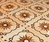 Berk kunst hardhouten vloeren gemanipuleerde houten vloer levert levendecal thuis decor kamer decoratieve inlay medaillon timber marquetry tile wallpaper