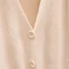Gigogou gebreide trui dames herfst vrouwelijk casual lange mouw knop vest vesting truien sweaters jas femme winter warme kleding 201203