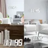 Hot! 3D LED Wall Clock Modern Digital Table Watch Desktop Alarm Nightlight Saat For Home Living Room LJ200827