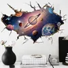 Simanfei Space Galaxy Planets Wall Sticker Waterproof Vinyl Art Mural Decal Universe Star Wall Paper Kids Room Dekorera 201106187K