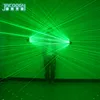 2 em 1 Novo novo de alta qualidade a laser verde bovina cantor de dança de dança de dança DJ luvas mecânicas LED Light282J