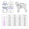 CAVA CAPAT DOG Roupas impermeáveis ​​com faixa refletora de cachorro cachorro puppy casaco de casca de trajes de roupas para cães suprimentos para animais de estimação 201015