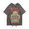 Mens T Shirts Luxury Brodery Personligt modem￤rke Retro L￶st kort￤rmad bottenskjorta Male kl￤der