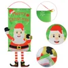 Merry Christmas Hanging Door Banner Ornaments Christmas Decorations for Home Outdoor Xmas Decor New Year Banner flag gift Free Shipping