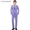 Tide Men Colorful Fashion Abiti da sposa Plus Size 5XL Giallo Rosa Verde Blu Viola Abiti giacca e pantaloni smoking 201105