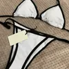 Frauen Badebekleidung Designer Kleidung hochwertiger Brief Prinzierter Dreipunkt Bikini Sexy High-End-High-End-Jacquard-Mode-Frauenkleidung Luxuskleidung Großhandel WW