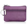 Leather Genuine Coin Wallet Purses For Women Small Change Purse Cowhide Short Po Mini Pocket Transit Card Holder Clutch