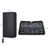 Organizer Rownyeon Borsa per trucco Pennello Porta pennelli Set di pennelli per trucco professionale Organizer Nero (solo custodia per pennelli) 202211