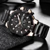 Montre de sport pour hommes, minuterie étanche, quartz militaire, or rose, 2019