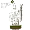 Hockahs Glass DAB Rig Super Vortex 12 재활용 튜브 워터 파이프 14mm 조인트 오일 리그 Bongs Heady Bowl