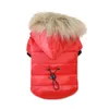 Pet Dog Apparel Coat Winter Warm Small Dogs Clothes For Soft Fur Hood Puppy Down Jacket Clothing