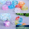 Transparent small square bottle 3/5g Cosmetic Empty Jar Pot Eyeshadow Lip Balm Face Cream Container Travel Refillable Bottles