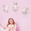 Bunny Wall Stickers Rabbits Wall Decals Easter Holiday Wall Stickers Decor Bedroom Removable Vinyl Art Mural Decals for Girls Nursery