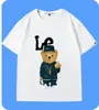 Cute Bear Printing Short-sleeved T-shirt 2022 New Brand Loose Comfortable Half-sleeved T-shirt for Men and Women Plus Size 6XL