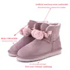 Offre spéciale MBR FORCE mode capable chaud neige hiver véritable cuir de vachette femmes bottines fourrure chaussures taille 34-44