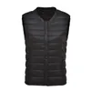 Kvinnor Ärmlös Vest Coat Höst Vinter Ultra Light Waistcoat Kvinna Slim Singel Breasted Short White Duck Down Jacket Outwear