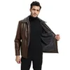 Mens Jacket Clothing for man jackets fur Parkas PU Bomber Fleece Windbreaker winter warm Thick Faux Leather coats casual Outerwear outdoor