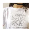 Harajuku Lustige Schwarz Frauen T-shirt Und Weiß Zeichnung David Drucken Kurzarm Mode Frauen Nette Oansatz Casual Weibliche Tops Te