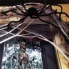 200 cm Plush Giant Spider Halloween Decoration 6.6 ft Black Hairy Spiders Horror Haunted House Garden Props Party Decor Y201006