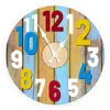 Nostalgiczny Retro Drewniany Zegar ścienny 10 Cal Europejski Kwarcowy Okrągły Zegar Ścienny Nowoczesny Design Salon Home Decor Wood Clock H1230