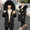 Hoogwaardige winter Kind Boy Coats Jacket Parka Big Kids Dikke warme jas 6 8 10 12 14 -jarige puffer puffer capuchoned bovenkleding LJ201202