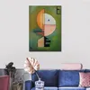 Handgemalte Leinwandkunst Abstrakte Ölgemälde Hommage Ein Grohmann Wassily Kandinsky Schöne Moderne Kunstwerk Büro Wanddekor