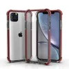 Premium schokbestendige dubbele kleuren transparant heldere acryl -telefoonhoesjes voor iPhone 14 13 12 11 Pro Max Mini XS Max X XR 6 7 8 Plus Militair Drop Proof