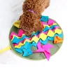 Pet Dog Sniffing Mat Interactive Play Toys pour soulager le casse-tête de la coussinet de stress.