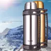 Baispo Voyage Thermos Bouteille d'eau de voyage en plein air Thermo Cup 3L / 2L en acier inoxydable Bouteille de thé d'eau chaude Thermos sous vide portable 201221