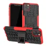 Hybride Armor Phone Case voor iPhone 12 11 Mini Pro Max Stand Holder Cell Shell voor Samsung Galaxy S20 Moto Google LG Sony