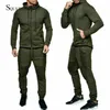 Men's Tracksuits 2 Pieces Sets Training Suit Sport Wear Autumn Running Tracksuit Men Sweatshirt Sports Set Gym Clothes 2022